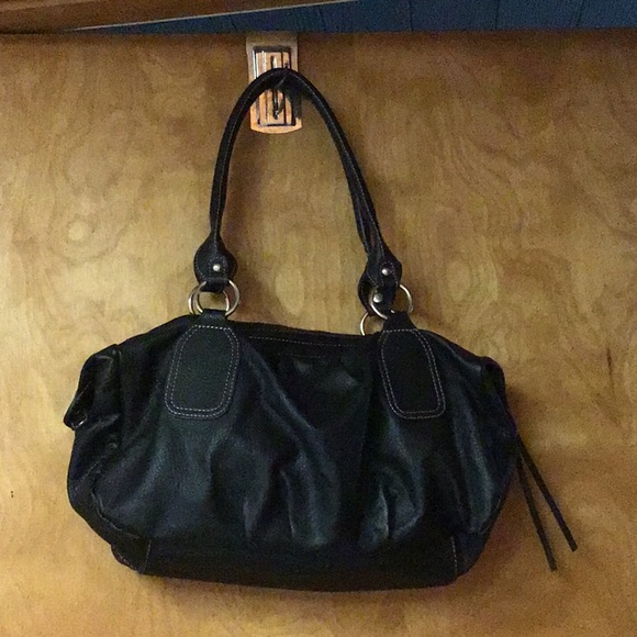 MONDANI women’s bag  8”x 16”x 6”  black & silver - Picture 5 of 7